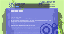 Desktop Screenshot of 360degreescleaning.co.uk